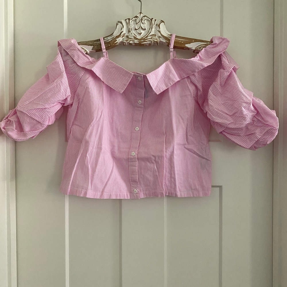 Forever 21 Pink Striped Top